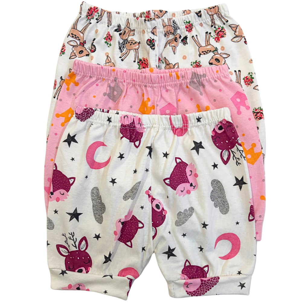 Kit 3 short de bebê feminino  bermuda de menina  short baby feminino em Oferta na Shopee