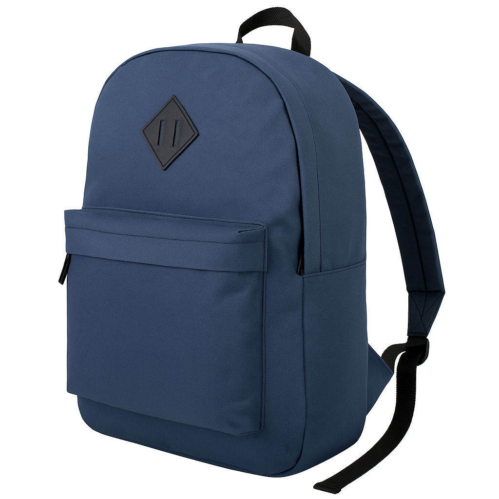 Mochila Escolar Grande Azul 18L Masculina Resistente Casual com Alças Reforçadas e Bolso Lateral em Oferta na Shopee