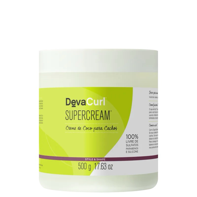 Deva Curl - SuperCream Creme de Coco para Cachos 500g