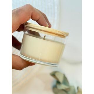 kit 15 velas perfumadas SEM PERSONALIZAÇÃO-  100g COM TAMPA DE MADEIRA em Oferta na Shopee