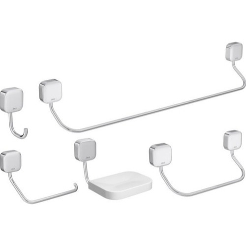 Imagem Kit Acessórios para Banheiro 5 Pcs Deca Pix Cromado 2000.C02