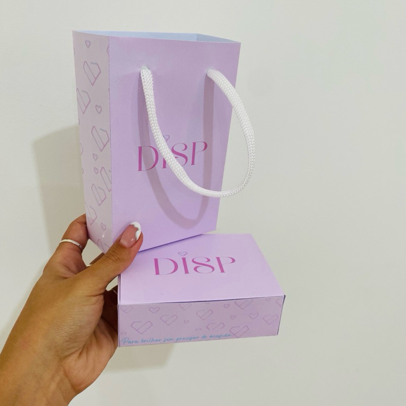 Kit Embalagem para presente - Sacola + Caixa | Disp Joias em Oferta na Shopee