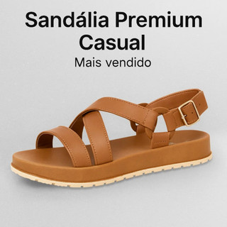 Sandália Feminina Confortável Anatômica Versátil Leve Flexível Dia a Dia Estilo e Bem-Estar