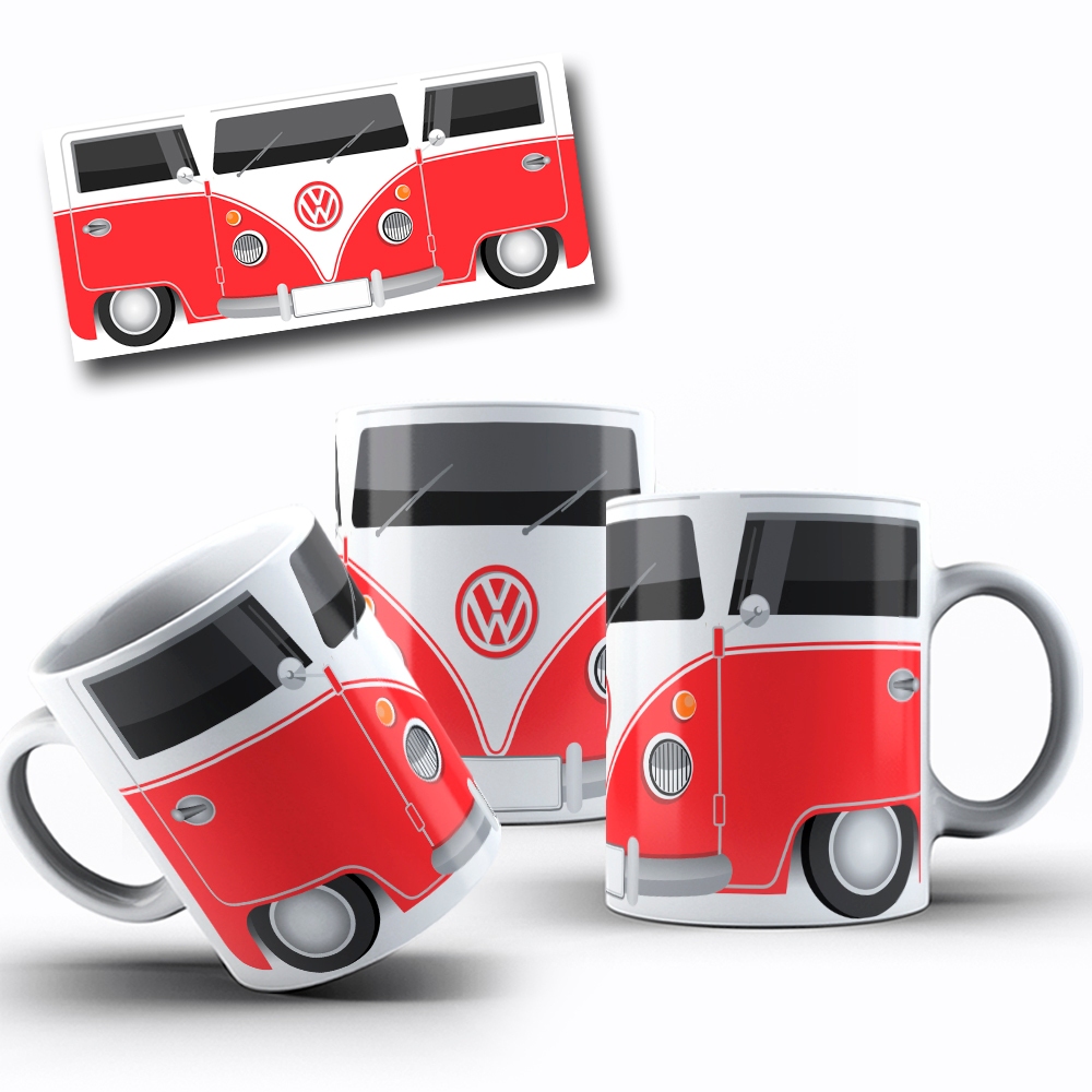 Kombi Caneca Personalizada Carro Antigo Premium 325ml