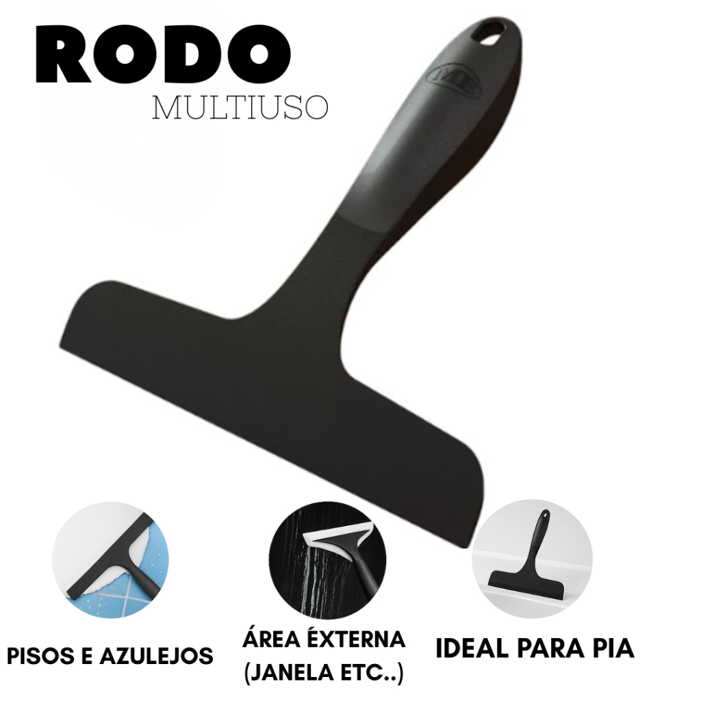 Rodinho de Pia Multiuso Preto Para Cozinha Bancada Limpeza Prática em Oferta na Shopee