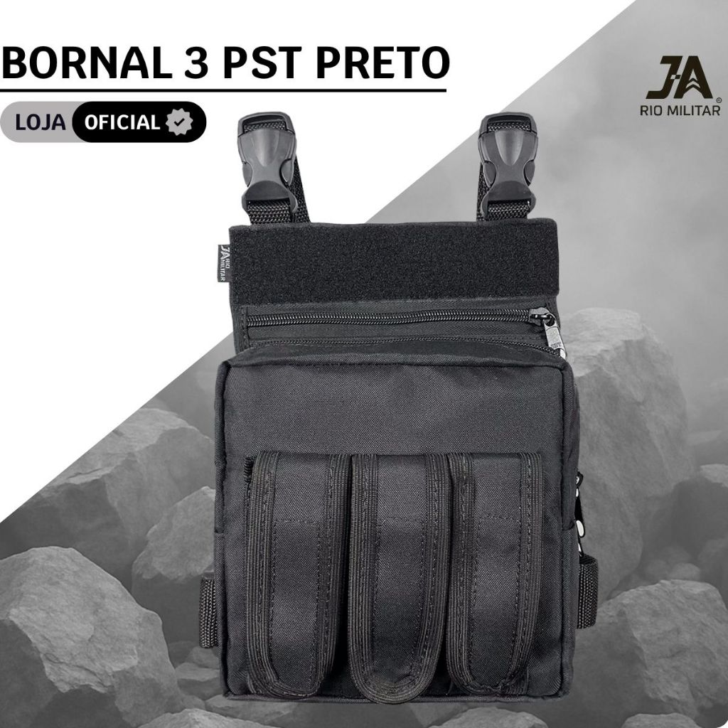 Bornal Tático 3 Pst Ja Rio Militar
