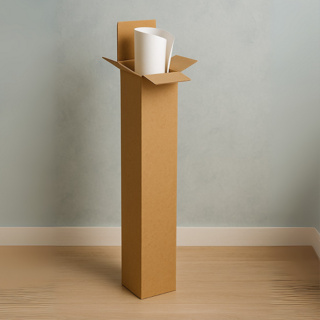 10 Caixas de Papelão Semi Kraft 10x10x68 Para Envios Seguros de Papel de Parede Posters Banners em Oferta na Shopee