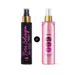 Óleo clareador Rosa Selvagem + Body Splash Morango
