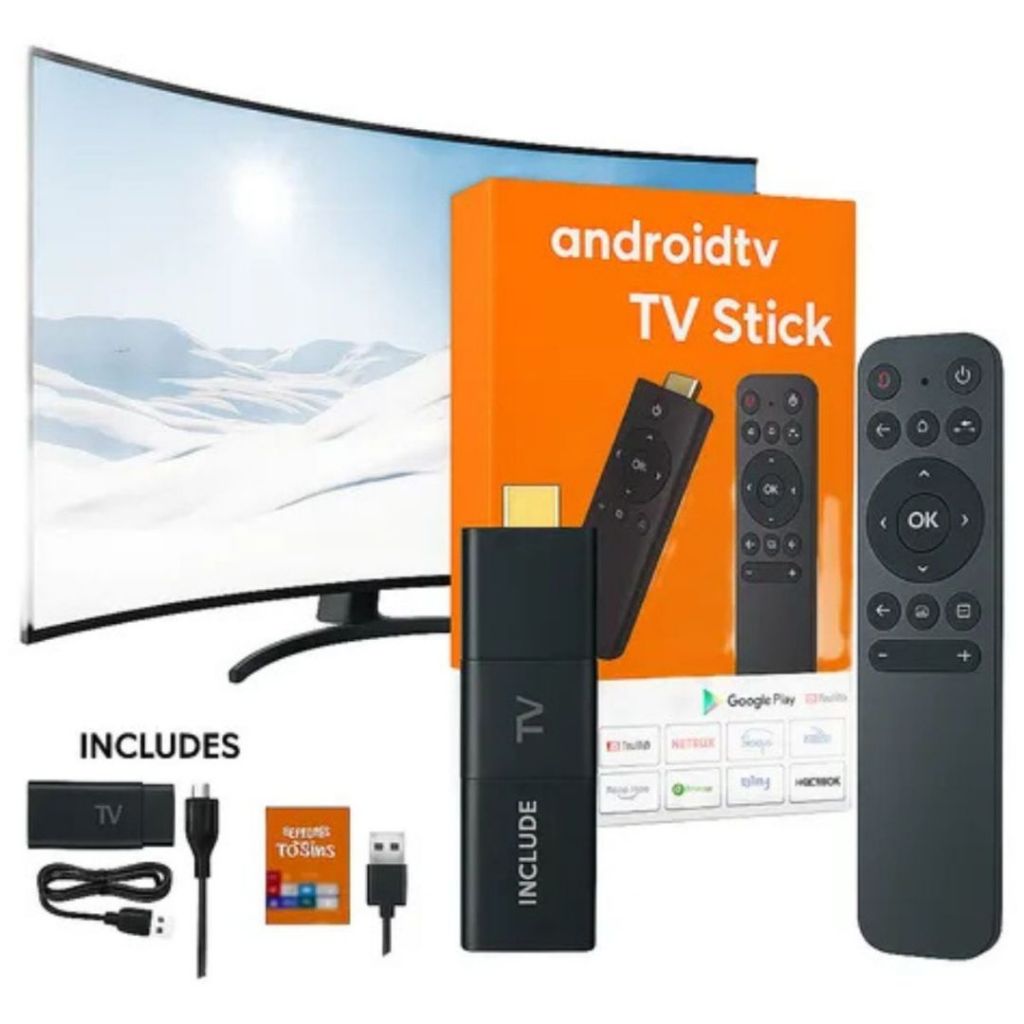 Tv Stick / Smart Tv Android 4k Wi-fi Hdmi Streaming Cor Preto Tipo De Controle Remoto Mini - 3XZ OFFICIAL STORE