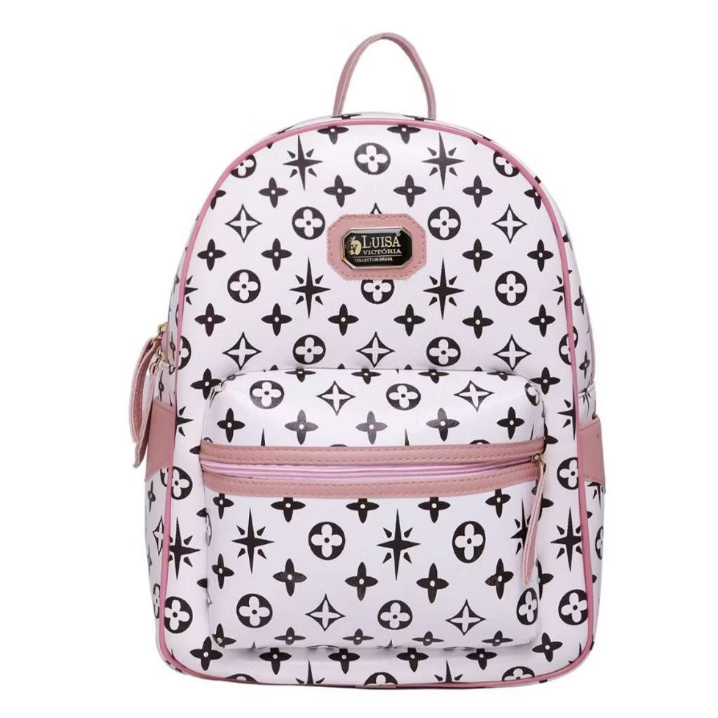 Mochila Feminina Couro Bolsa Grande Trabalho Escolar Viagem em Oferta na Shopee