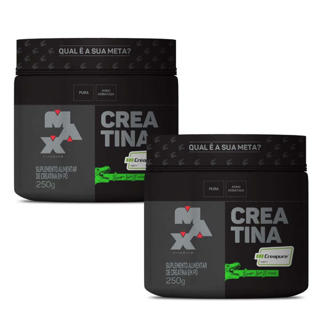 Kit 2x Creatina Creapure Linha Ramon Dino 250g - Max Titanium