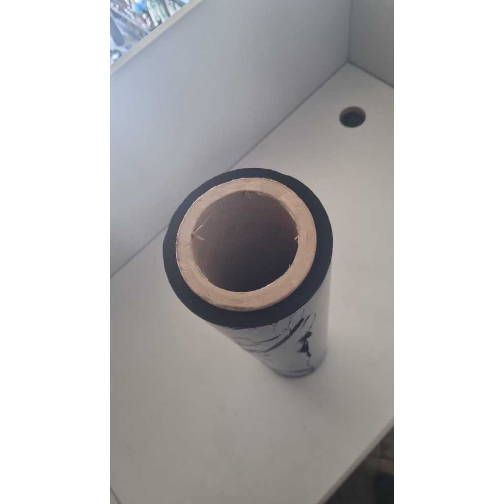 1 BOBINA /ROLO STRETCH 500X25 MICRAS PRETO ALTOCOLANTE 300MTS PREMIUM