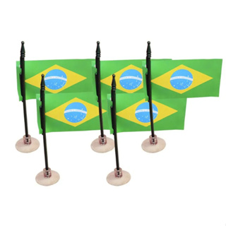 Mini Bandeira Brasil c/ Ventosa Copa do Mundo 2026 com10 Unidades Ref:191 p/ Carro ,Maquete em Oferta na Shopee