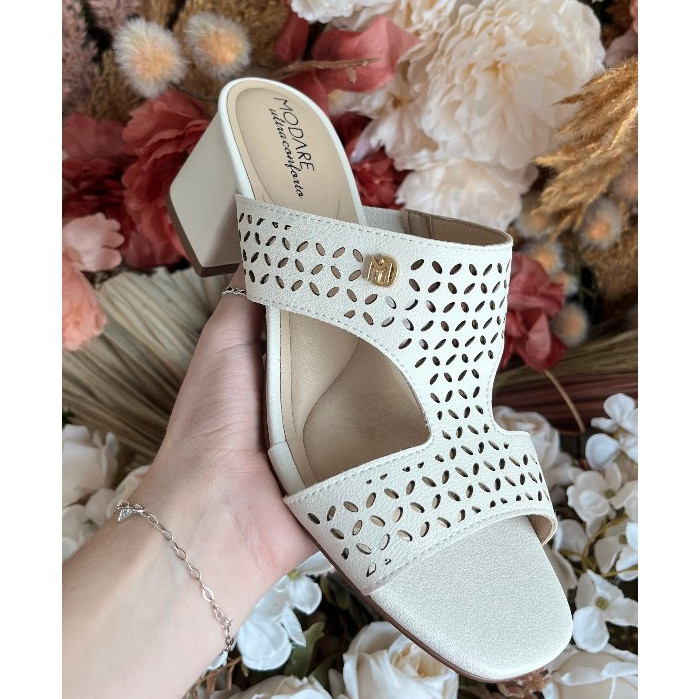 Tamanco 7172.126 Salto Nature Slide Feminina Modare Ultraconforto em Oferta na Shopee