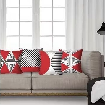 Kit com 4 Capas Decorativas para Almofadas p/ Cama ou Sofá 0,43 x 0,43