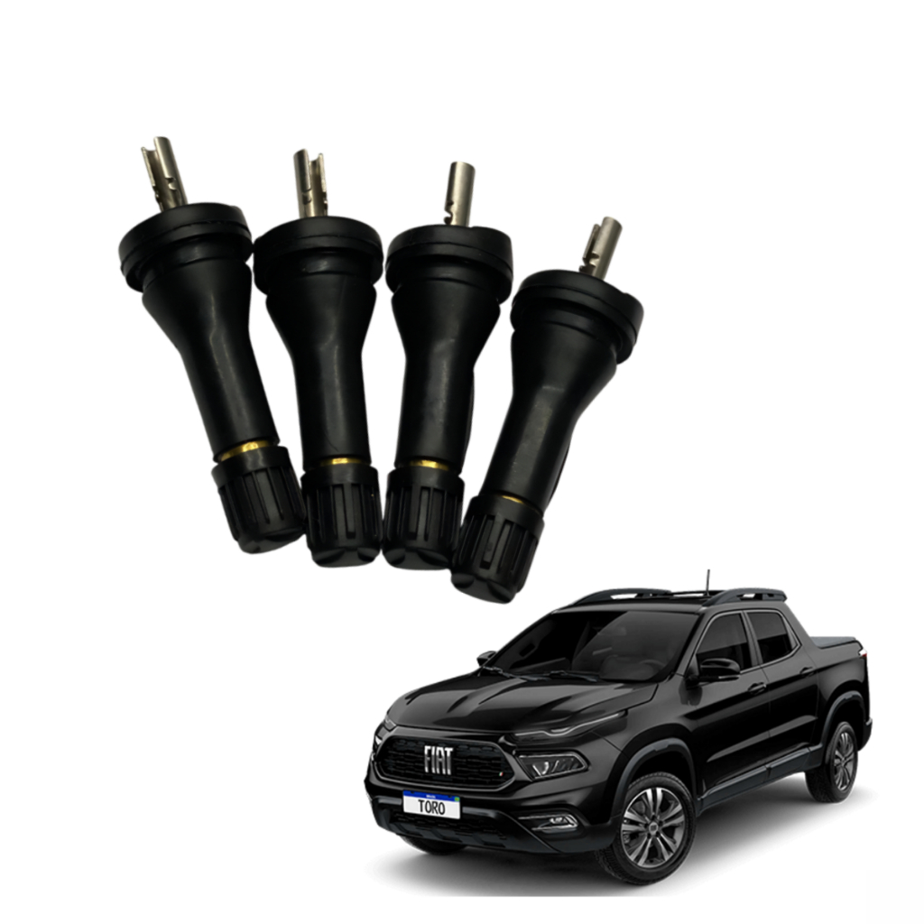 Kit 4 Bico Válvula TR-420 P/ Sensor Tpms Fiat Toro Jeep Renegade Compass