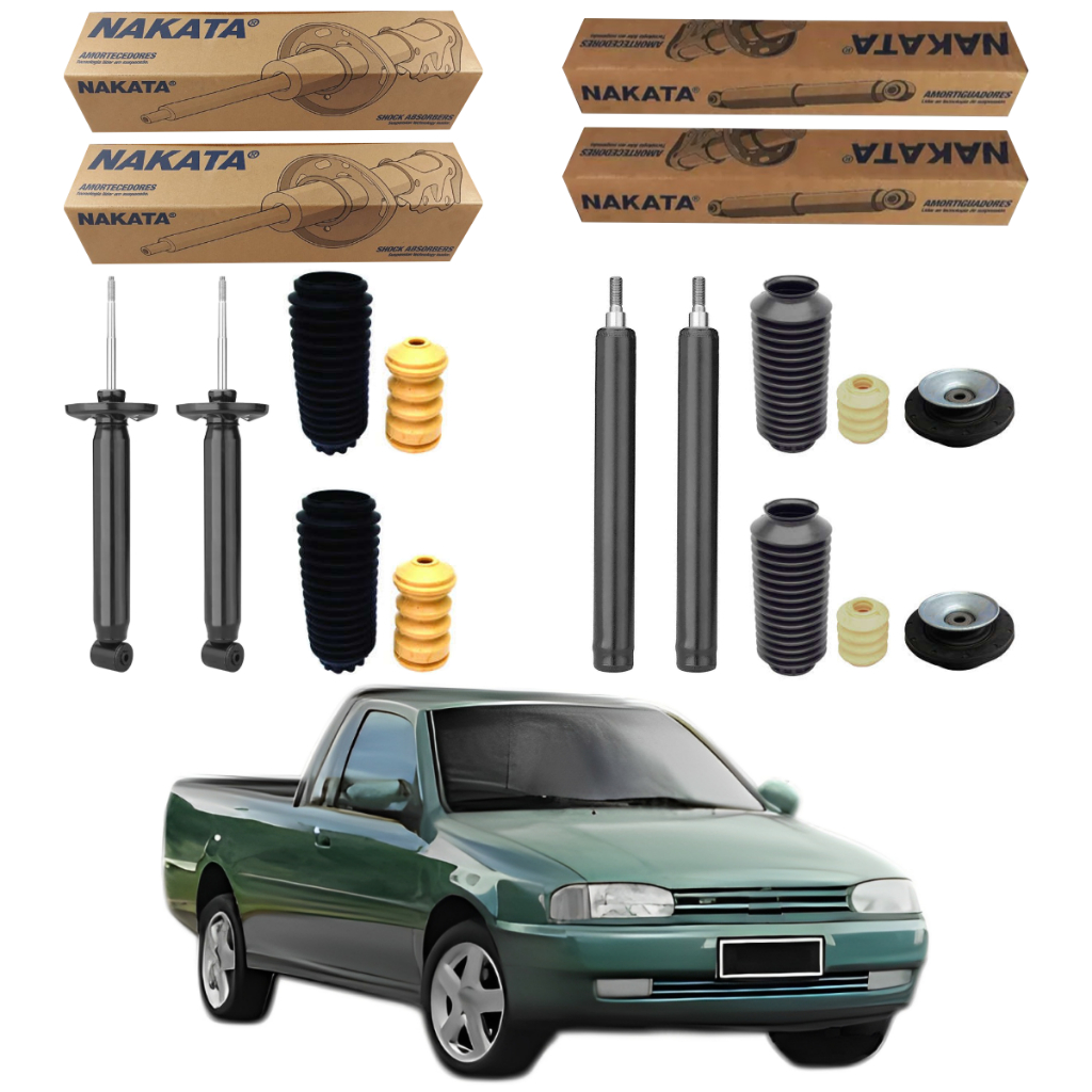 KIT 4 AMORTECEDOR SAVEIRO BOLA G2 97 A 2000 ORIGINAL NAKATA + KITS