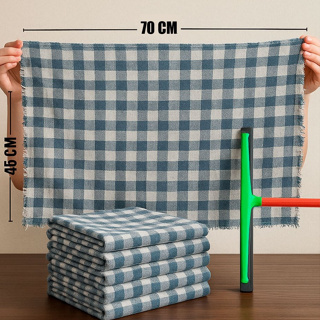 10 Pano de chão xadrez Extra Grande pano de limpeza 70x45 em Oferta na Shopee