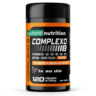 Complexo B Concentrado 120 Capsulas Vitaminas ( B1 B2 B3 B5 B6 B7 B9 B12 ) Zuchetti nutrition em Oferta na Shopee
