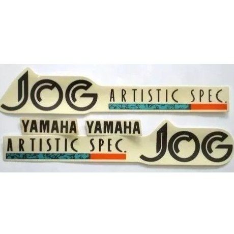 JOG TEEN 50cc 1994 BRANCA Artistic Spec Kit Faixa Adesivo Gráficos Similar Primeira Linha Nacional