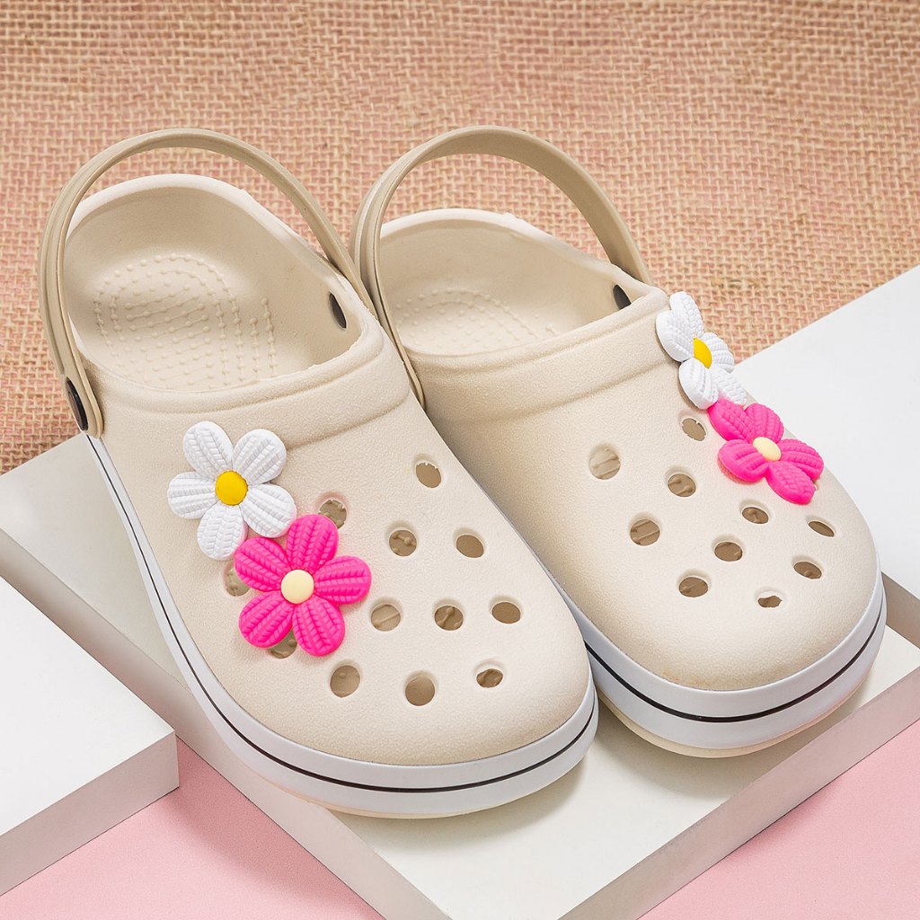 Babuche Infantil Feminino De Flores Várias Cores Para Meninas Confortável Delicado Envio Já em Oferta na Shopee