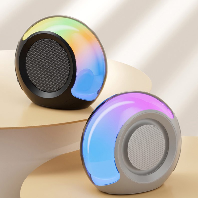 Caixa De Som 20W Bluetooth 5.4 TWS Metal Mini Speaker Amplificada COM RGB Áudio