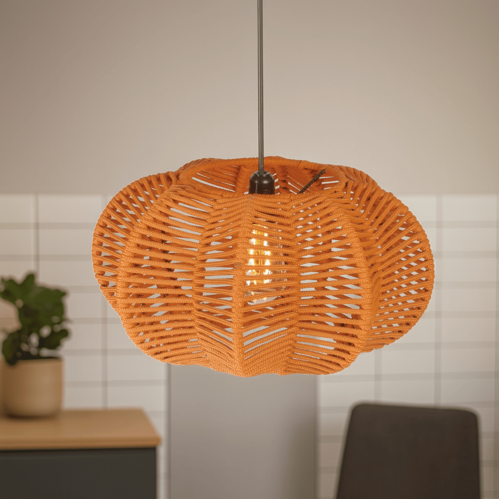 Pendente Lustre Flor Pequena Corda Náutica em Oferta na Shopee