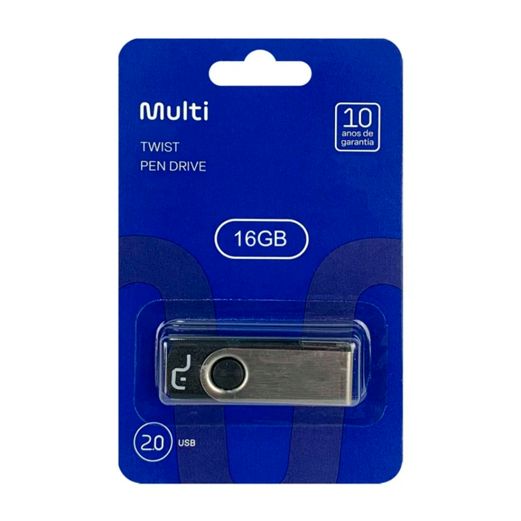 Pen drive 16gb Multilaser Twist PD588 Original Promoção