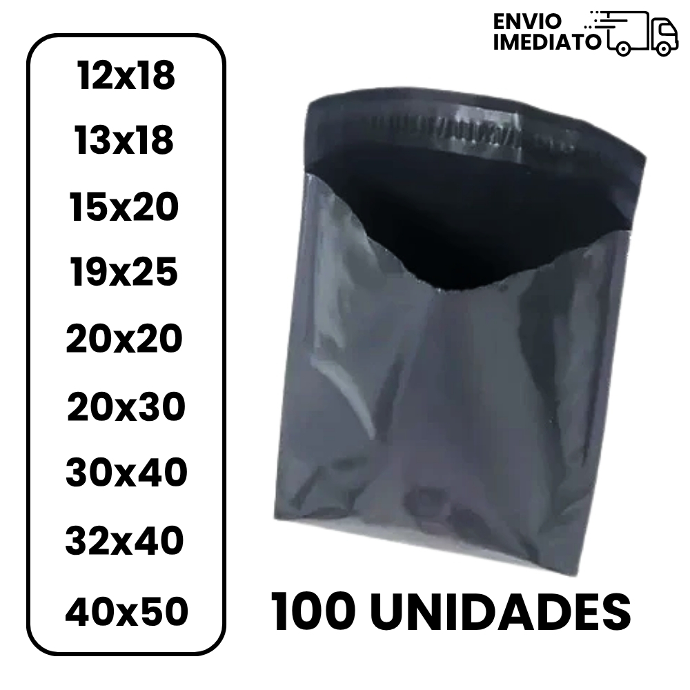 Kit Envelope de Segurança com 100 Unidades Embalagem Cinza Auto Colante - Diversas Medidas em Oferta na Shopee