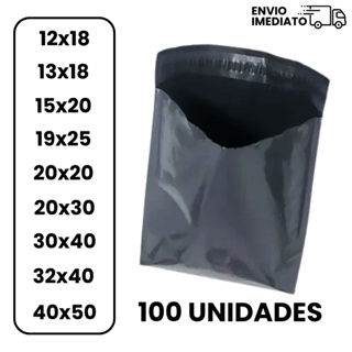 Kit Envelope de Segurança com 100 Unidades Embalagem Cinza Auto Colante - Diversas Medidas em Oferta na Shopee