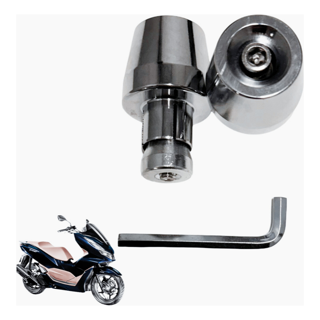 Peso Pezinho De Guidao De Moto Pcx 150 Auto Fixo Cromado Par Pesinho Para Cg Titan Fan 160 150 125 em Oferta na Shopee