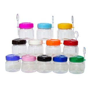 Kit 10/20/30/40/50 Potes Papinha 40ml com colher Creme Avela, Brigadeiros, Mel, Lembrancinhas em Oferta na Shopee