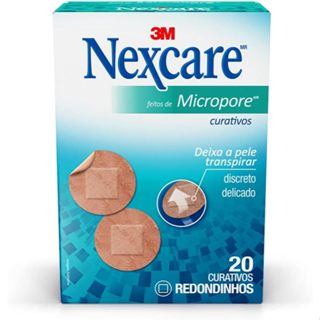 Curativo Micropore Redondo com 20 Nexcare em Oferta na Shopee