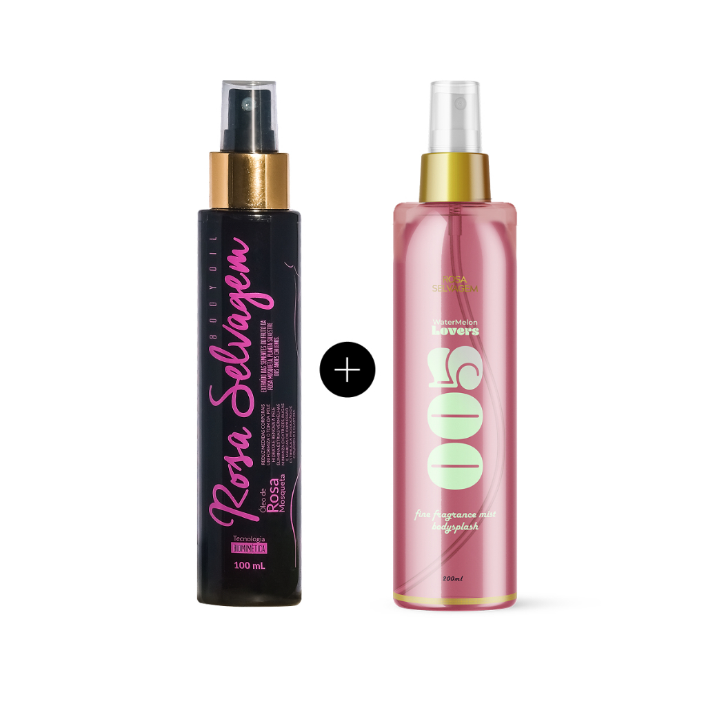 Óleo Clareador Rosa Selvagem + Body Splash Melancia