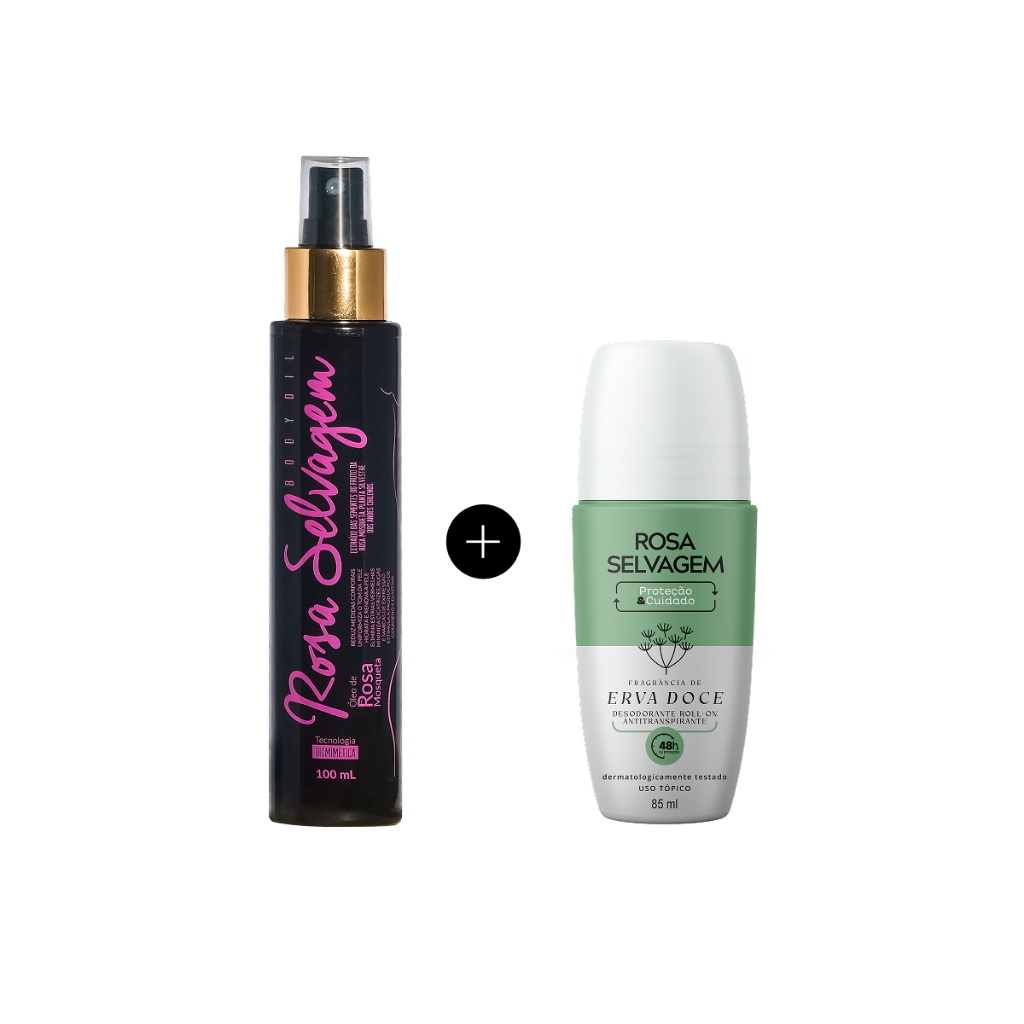 Kit Óleo + Desodorante Erva Doce Rosa Selvagem