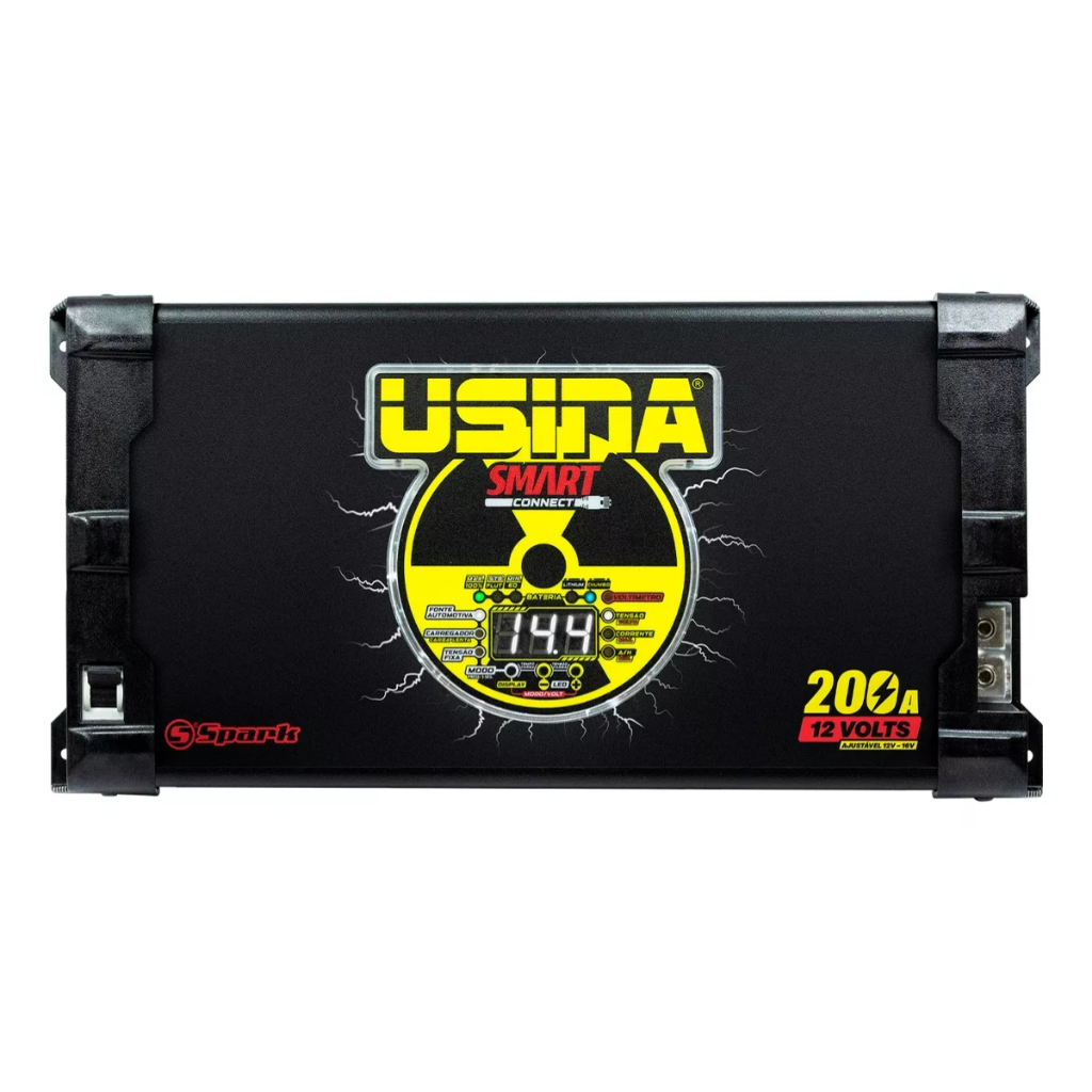 Fonte Carregador Automotivo Usina 200a Smart Connect Bivolt Automático Smart Charger em Oferta na Shopee