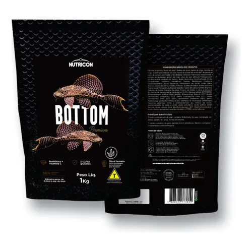 Nutricon Ração Bottom Fish 1kg P/ Botias