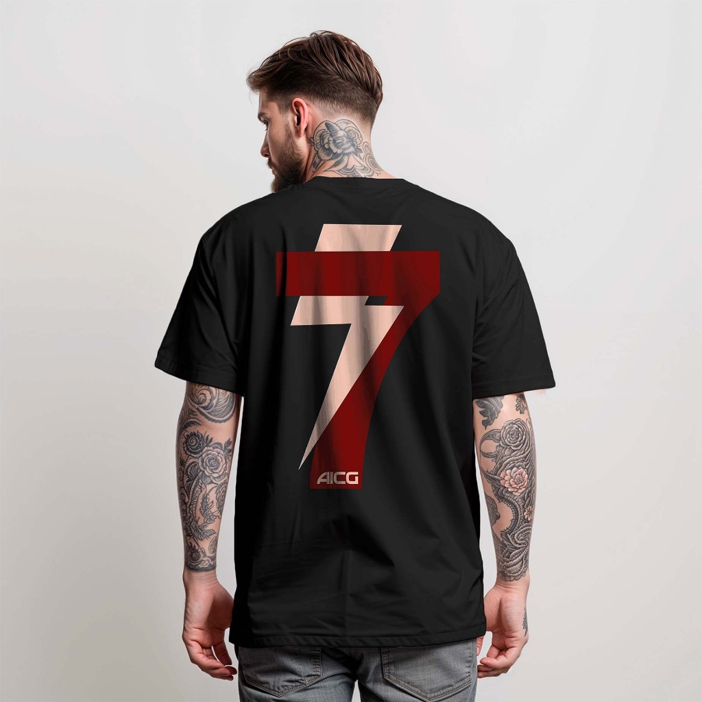 Camiseta Masculina Power Seven Futebol T-shirt 100% Algodão 30.1 Moda Plus Size