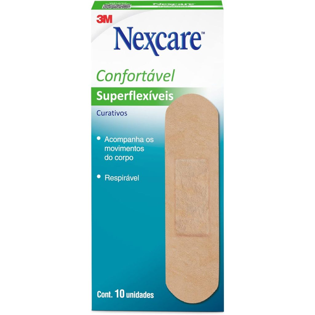 Curativo Comfort com 10 unidades Nexcare
