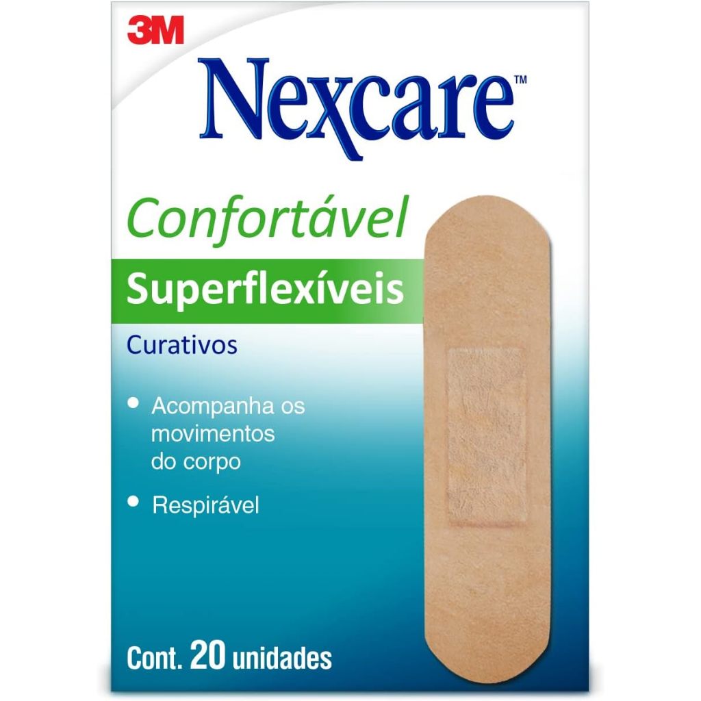 Curativo Comfort com 20 unidades Nexcare