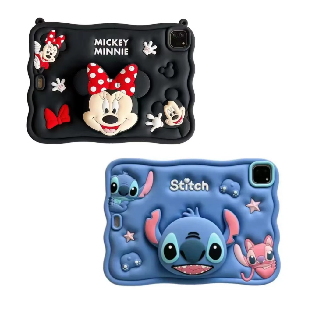 Capa Infantil 3d Stitch/ Minne +película Para iPad 10 10,9