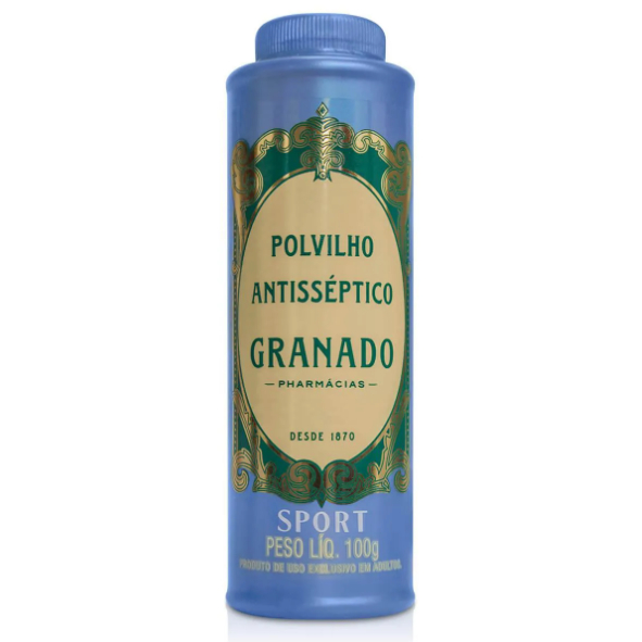 Detalhes do Polvilho Antisséptico Granado Sport para os Pés 100g