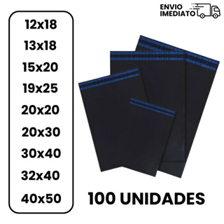 Kit Envelope de Segurança com 100 Unidades Auto Colante - Diversas Medidas - Envio Imediato em Oferta na Shopee