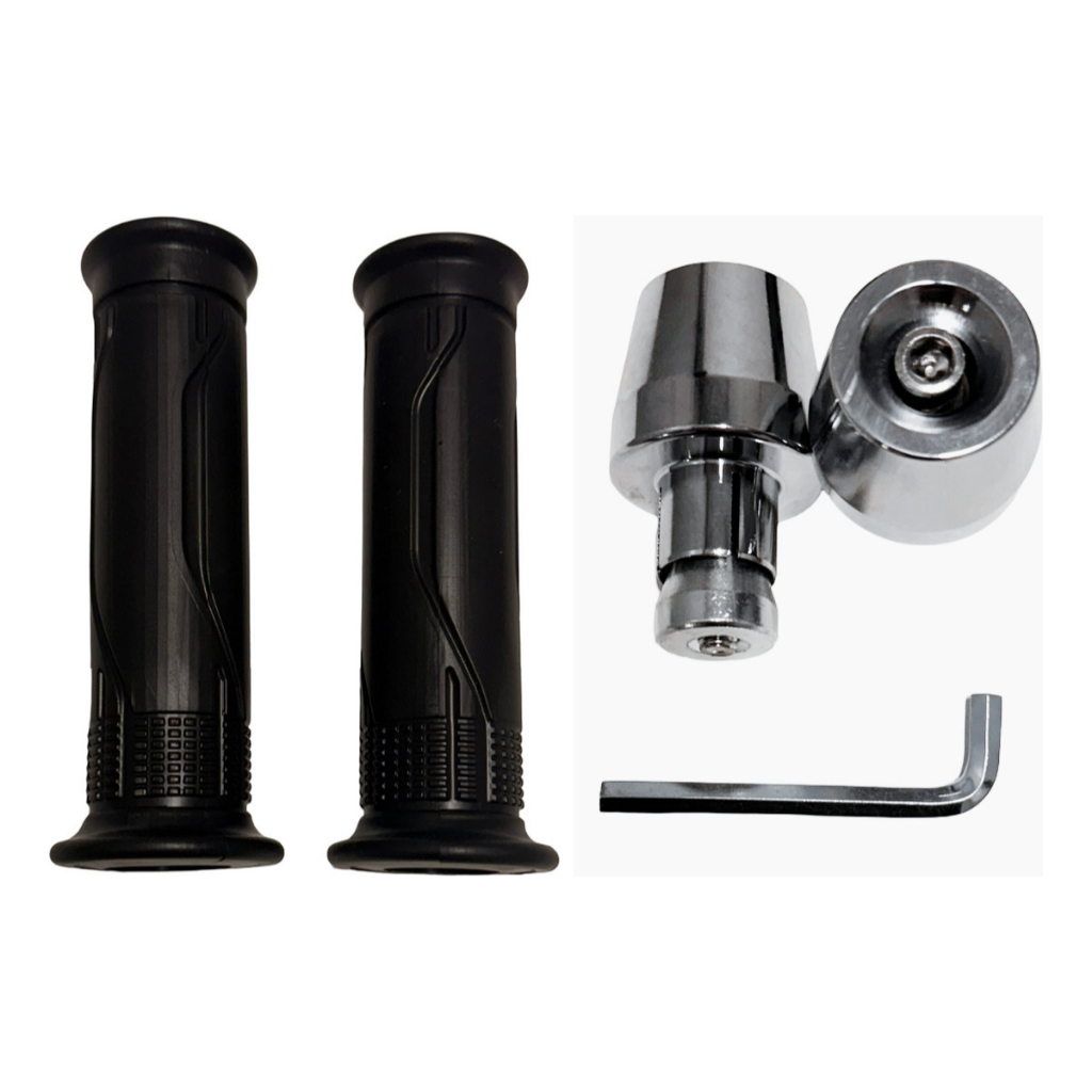 Kit Manopla com Peso Pesinho Guidão Ajustavel Cromado PCX CG 125 150 160 Titan Fan em Oferta na Shopee