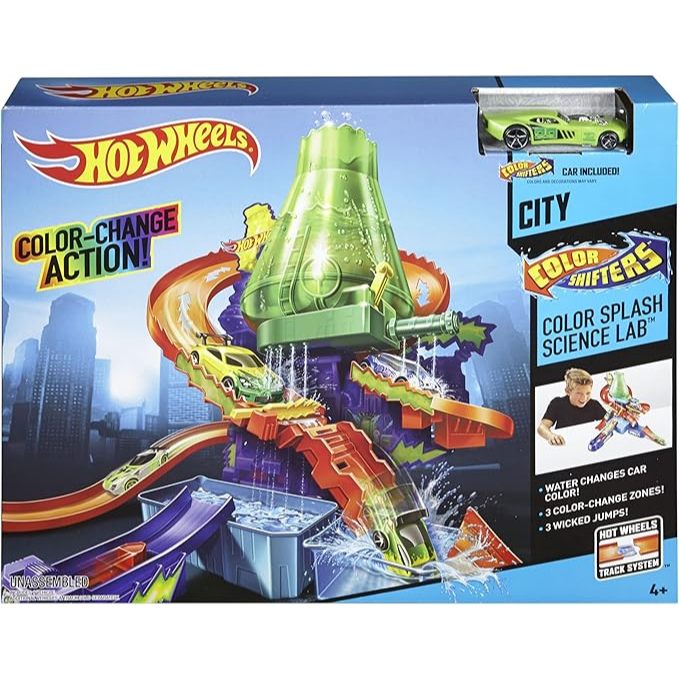 Hot Wheels Pista City Color Change Estação Científica - Mattel