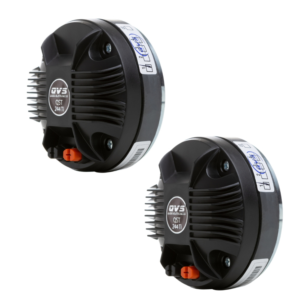 2 Driver TI QVS QST 244TI 80W Rms Titanio Corneta TI Som Automotivo Som Profissional Line Array Paredao Bob