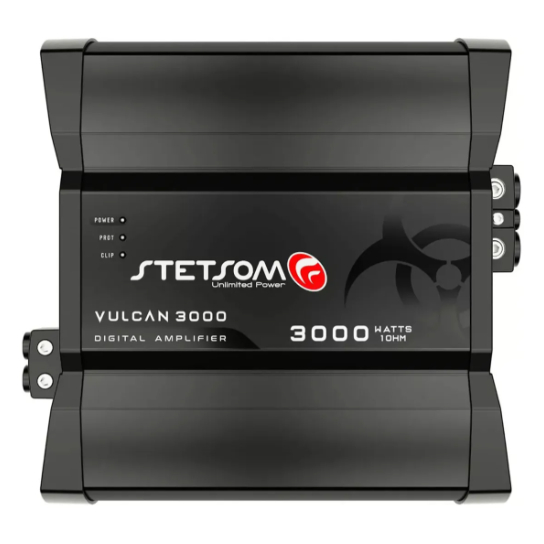Módulo Stetsom Vulcan 3000 1 Ohm Amplificador Mono Full Range 10Hz Cor Preto em Oferta na Shopee
