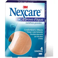 Curativo Grande A Prova D'Agua com 4 unidades Nexcare