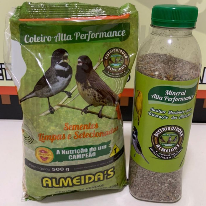 KIT 1 COLEIRO ALTA PERFORMANCE + 1 GRIT MINERAL FINO