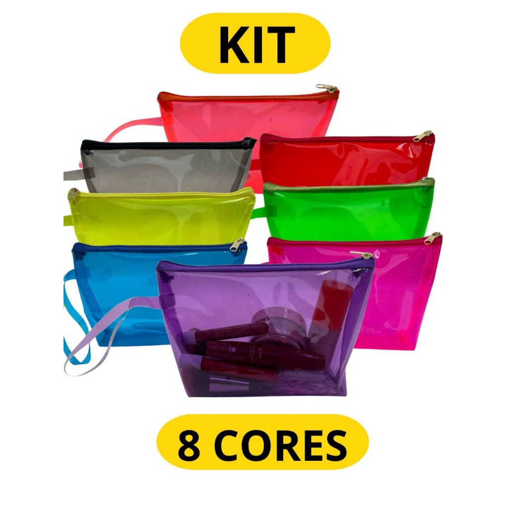 Kit 30 / 150 Necessaire Bolsa Organizadora Lembrancinha Aniversario Maquiagem Cosmético